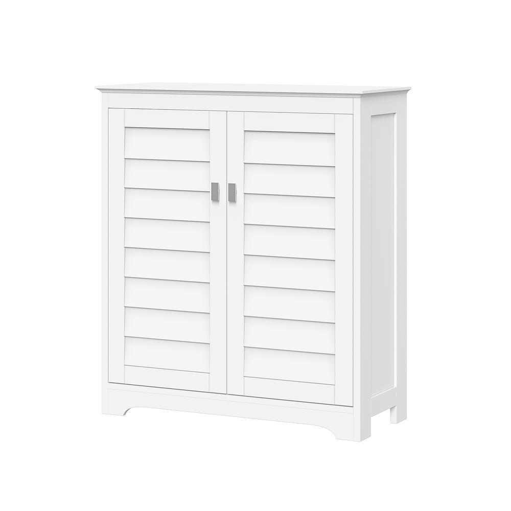 Brookfield Two-Door Floor Cabinet, White. Picture 2