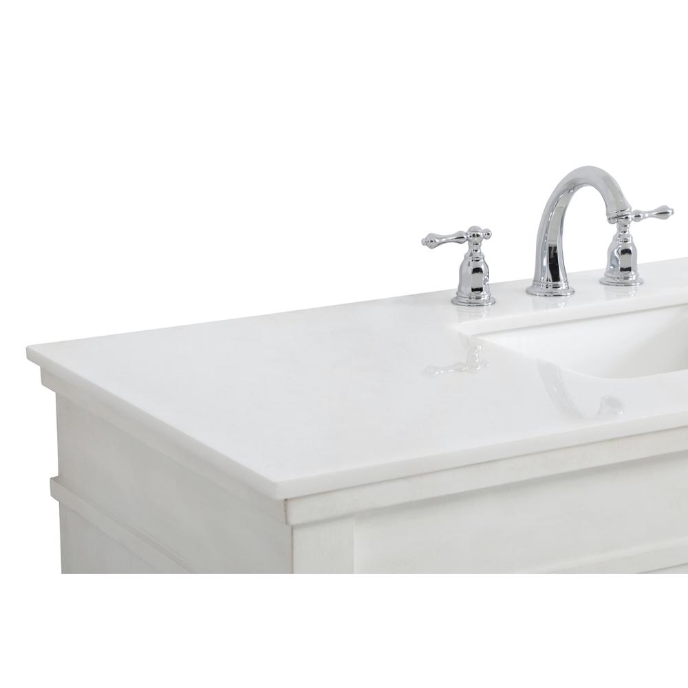 48 Inch Single Bathroom Vanity In Antique White. Picture 11
