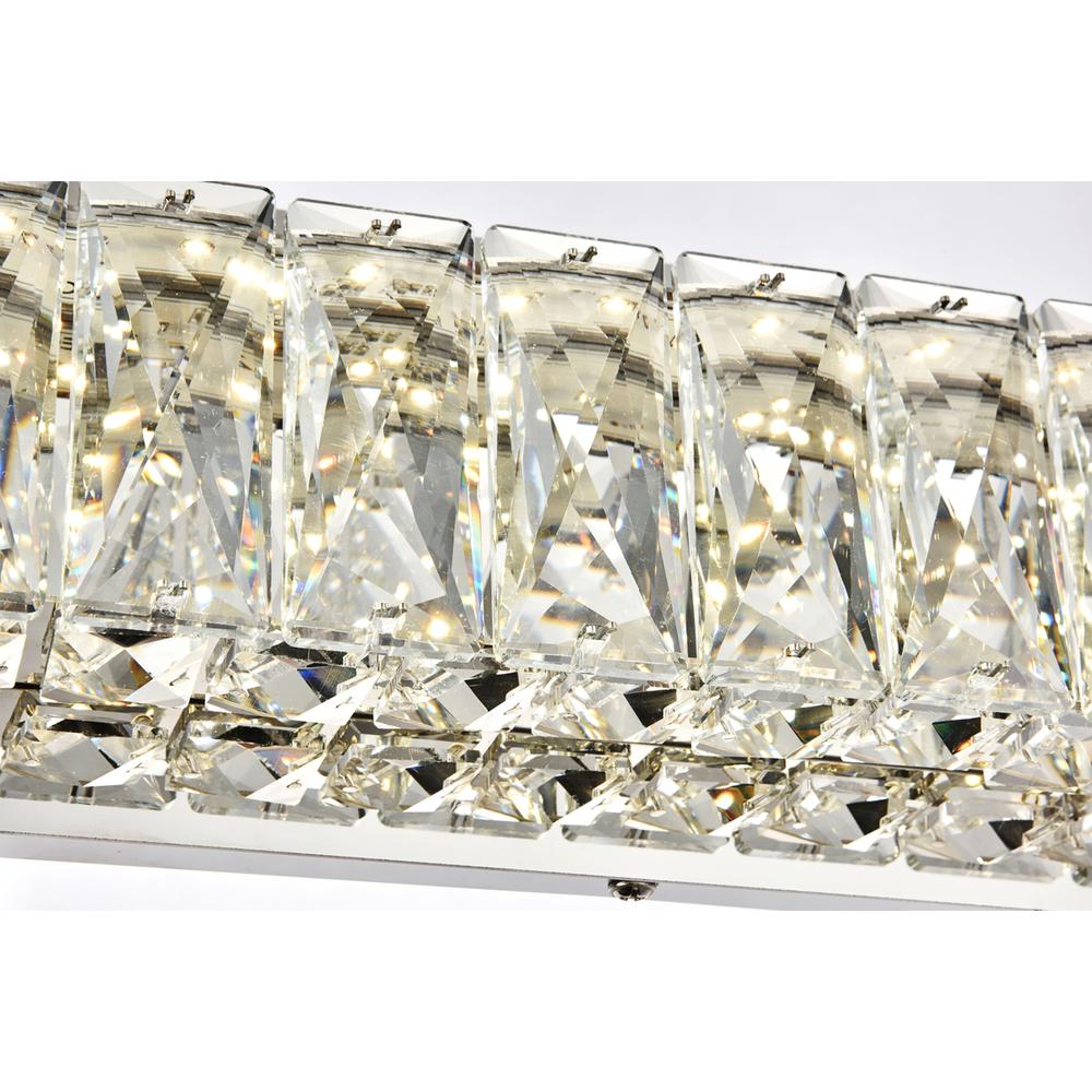 Monroe Integrated Led Chip Light Chrome Wall Sconce Clear Royal Cut Crystal. Picture 5