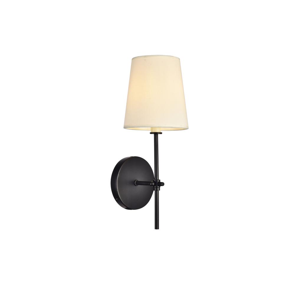 Mel Collection Wall Sconce D5.5 H15 Lt:1 Black Finish. Picture 2