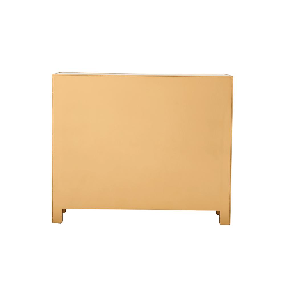 End Table 2 Drawers 2 Doors 38In. W X 12In. D X 32In. H In Gold. Picture 9