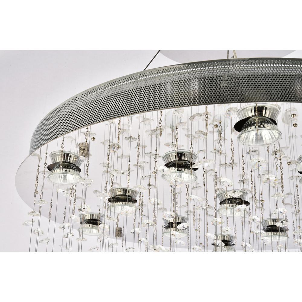 Galaxy 13 Light Chrome Chandelier Clear Royal Cut Crystal. Picture 5