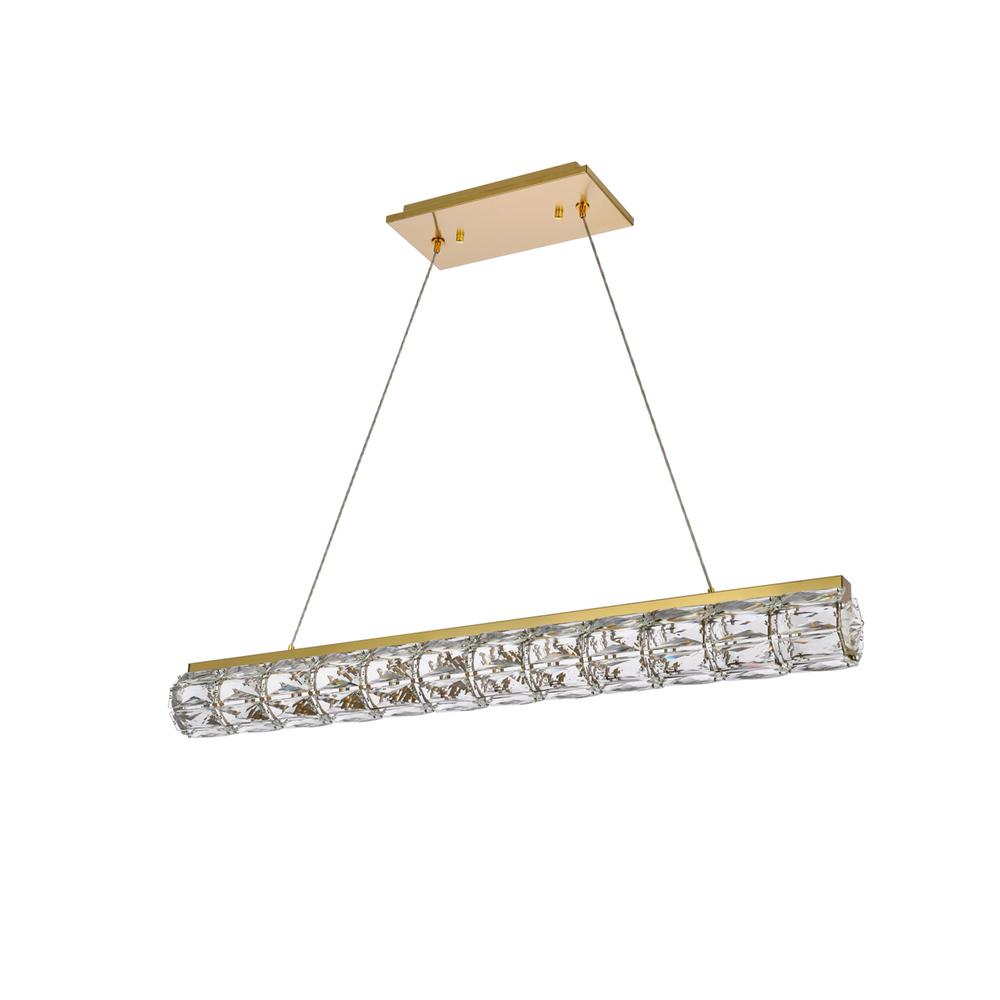 Valetta 36 Inch Led Linear Pendant In Gold. Picture 6