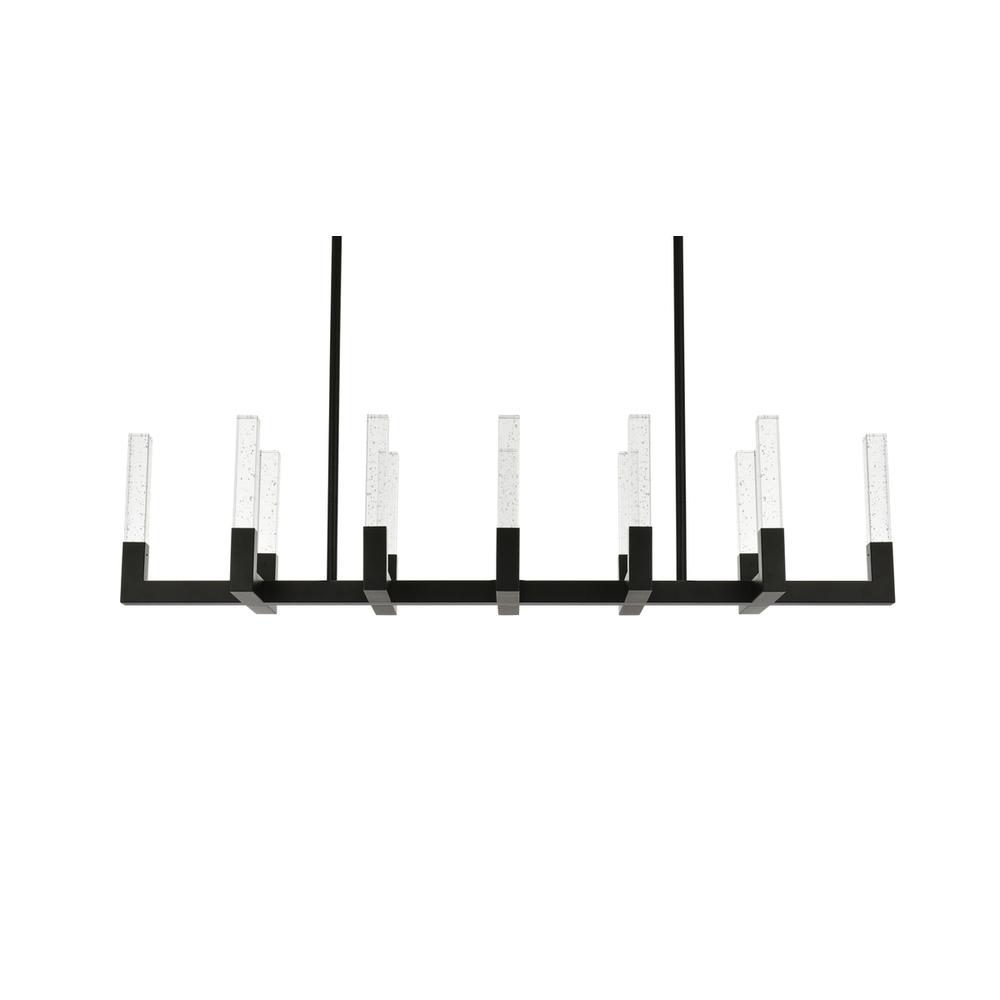 Noemi 54 Inch Adjustable Led Pendant In Black. Picture 2