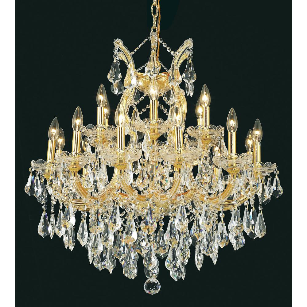 Maria Theresa 19 Light Gold Chandelier Clear Royal Cut Crystal. Picture 1
