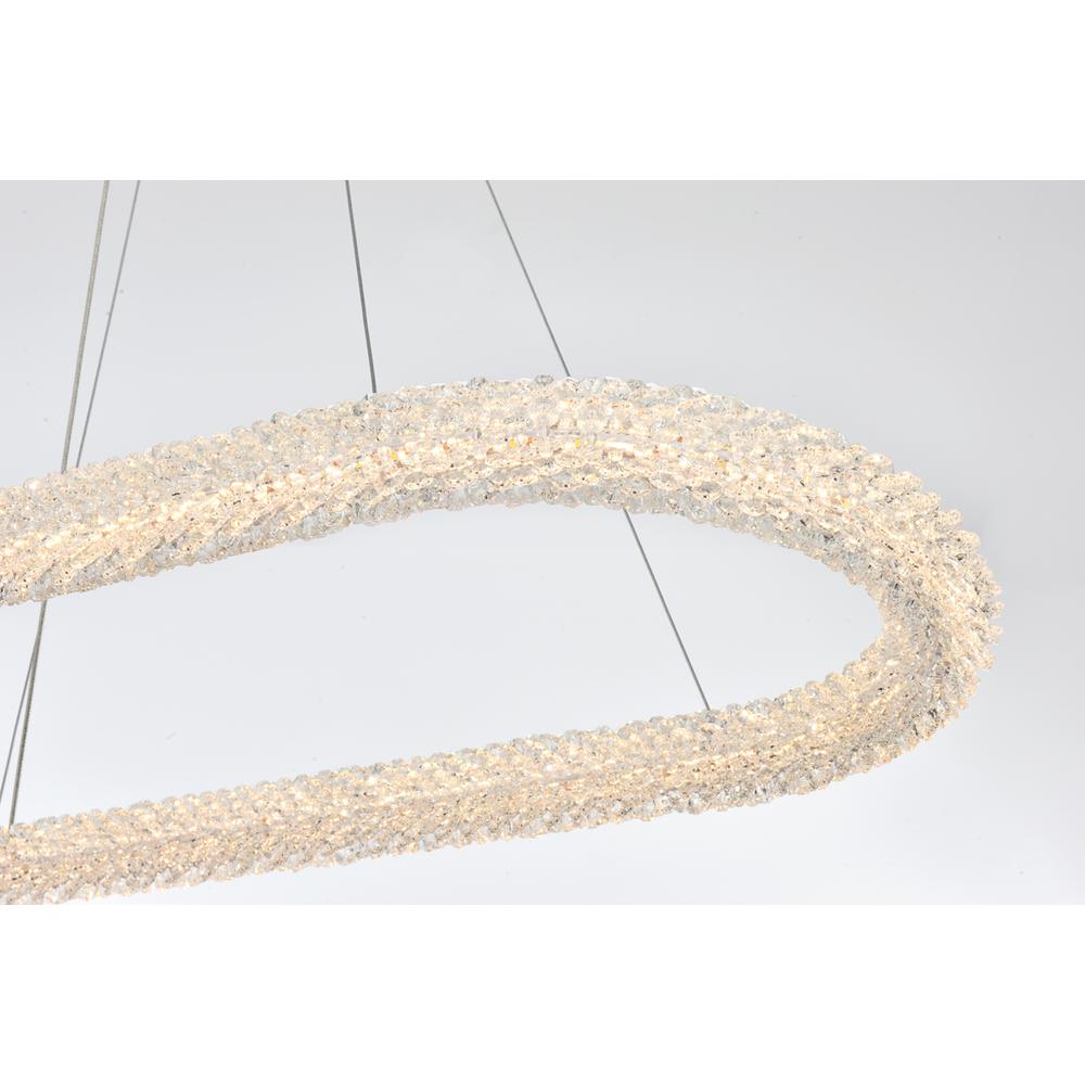 Bowen 42 Inch Adjustable Led Chandelier In Satin Gold. Picture 5