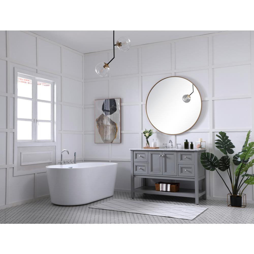 48 In. Single Bathroom Vanity Set In Grey. Picture 9