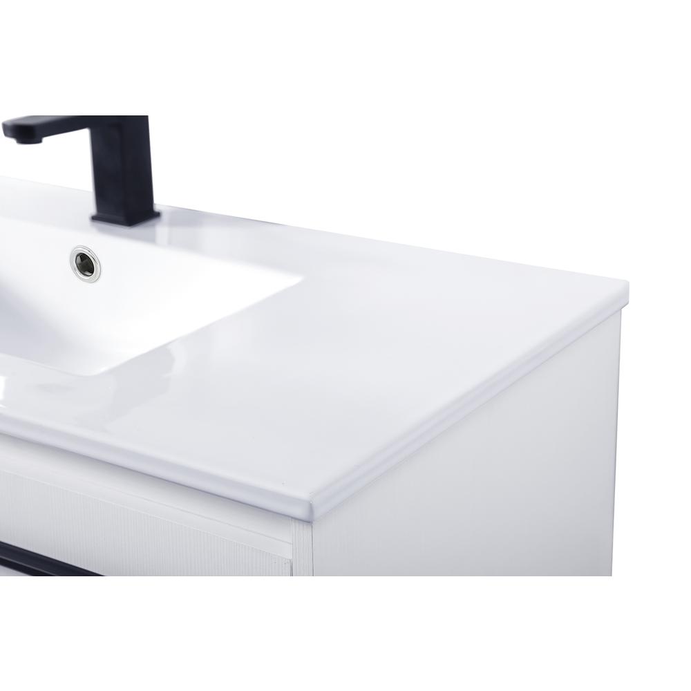 40 Inch  Single Bathroom Vanity In White. Picture 10