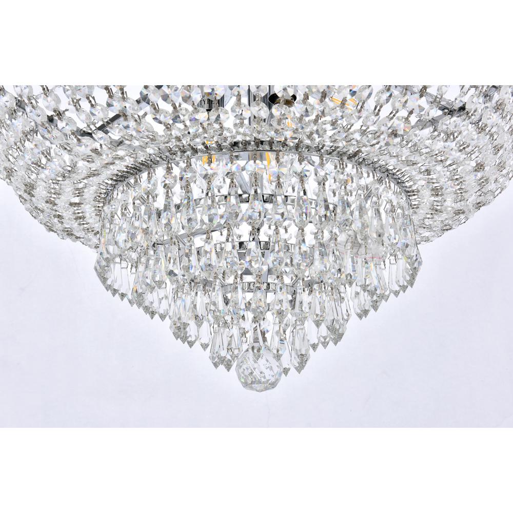 Century 12 Light Chrome Chandelier Clear Royal Cut Crystal. Picture 3