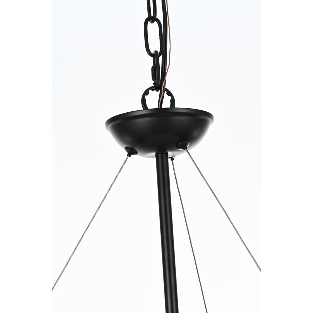 Thora 32 Inch Pendant Light In Weathered Black. Picture 5