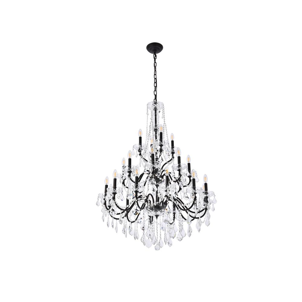 St. Francis 24 Light Dark Bronze Chandelier Clear Royal Cut Crystal. Picture 6