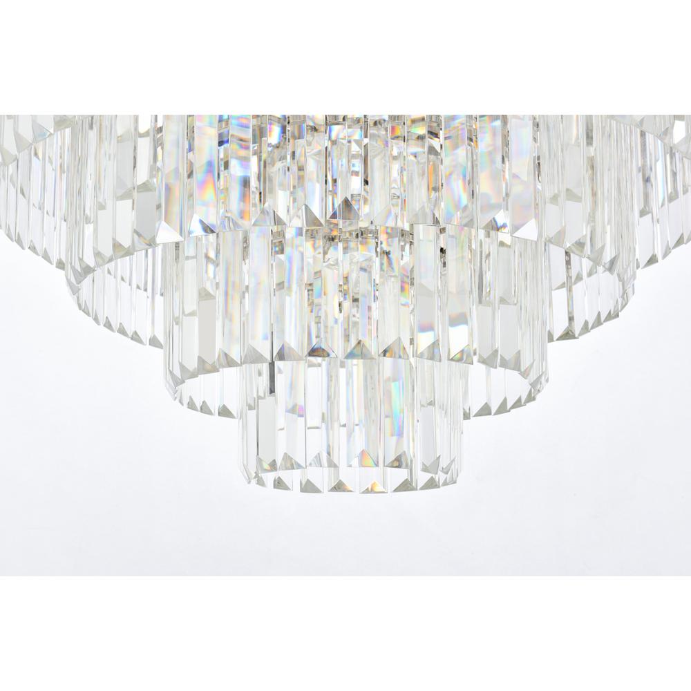 Sydney 33 Light Polished Nickel Chandelier Clear Royal Cut Crystal. Picture 3