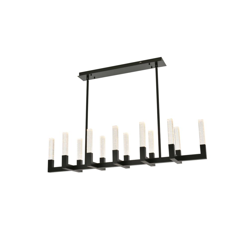 Noemi 54 Inch Adjustable Led Pendant In Black. Picture 4