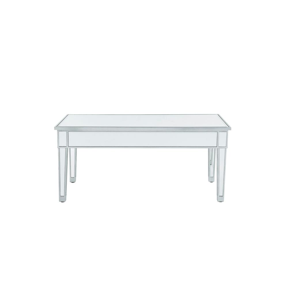 Coffee Table 40In. W X 20In. D X 18In. H In Antique Silver Paint. Picture 1