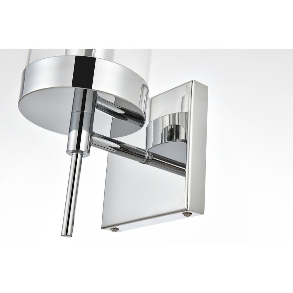Benny 1 Light Chrome And Clear Bath Sconce. Picture 6
