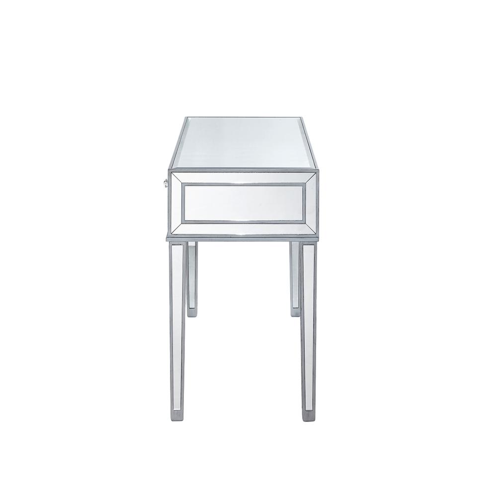 Desk 42In. W X 18In. D X 30In. H In Antique Silver Paint. Picture 8