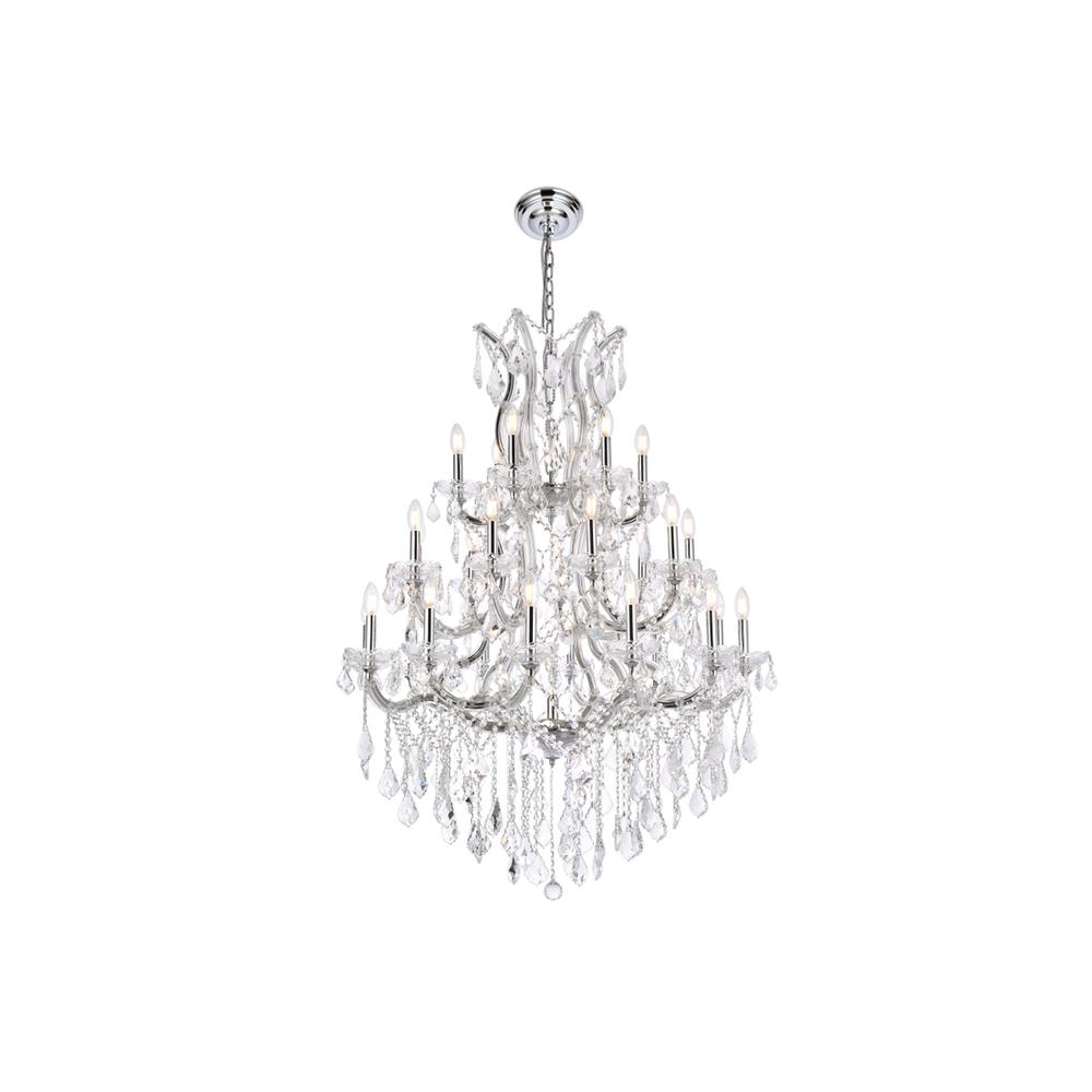 Maria Theresa 28 Light Chrome Chandelier Clear Royal Cut Crystal. Picture 1