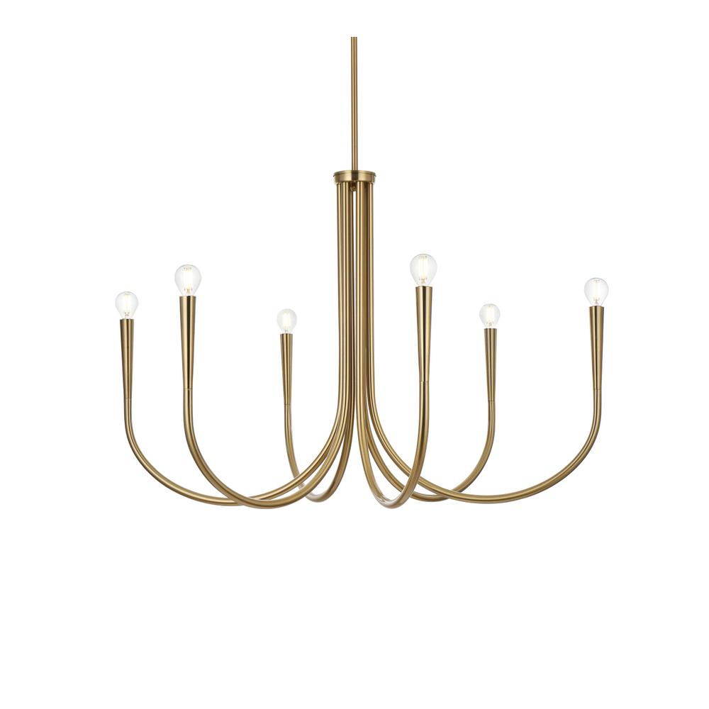 Layne 36 Inch Chandelier In Gold. Picture 2