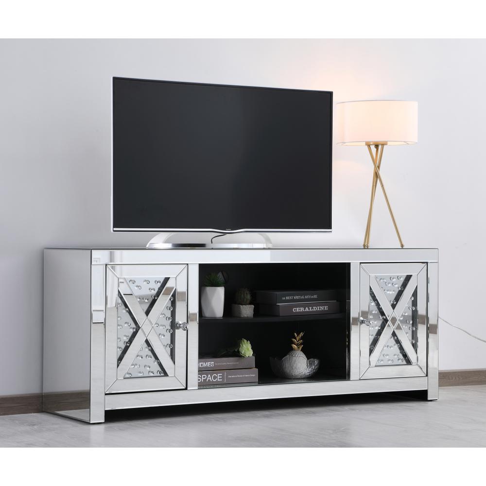 59 In. Crystal Mirrored Tv Stand. Picture 2
