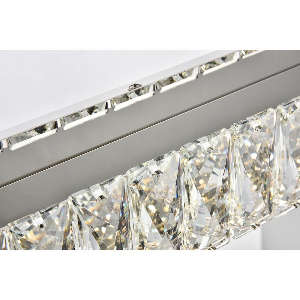 Monroe Integrated Led Chip Light Chrome Wall Sconce Clear Royal Cut Crystal. Picture 3