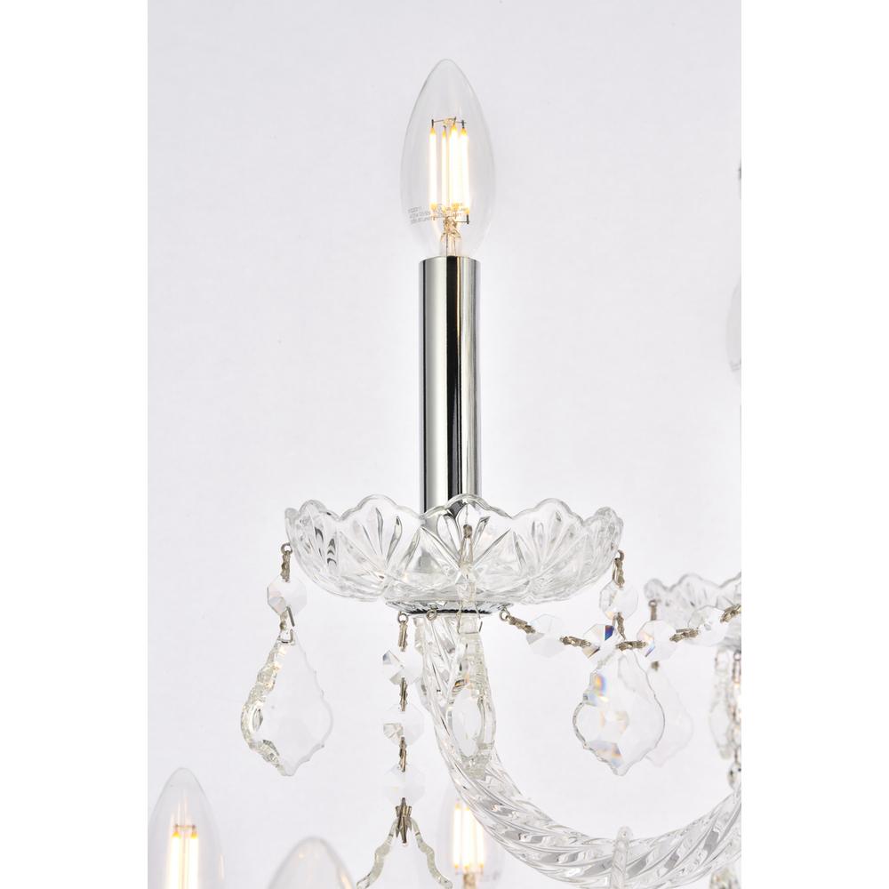 Giselle 21 Light Chrome Chandelier Clear Royal Cut Crystal. Picture 4