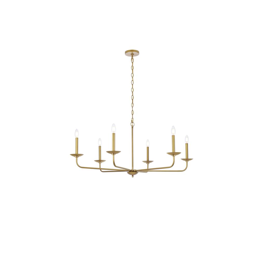 Cohen 42 Inch Pendant In Brass. Picture 1