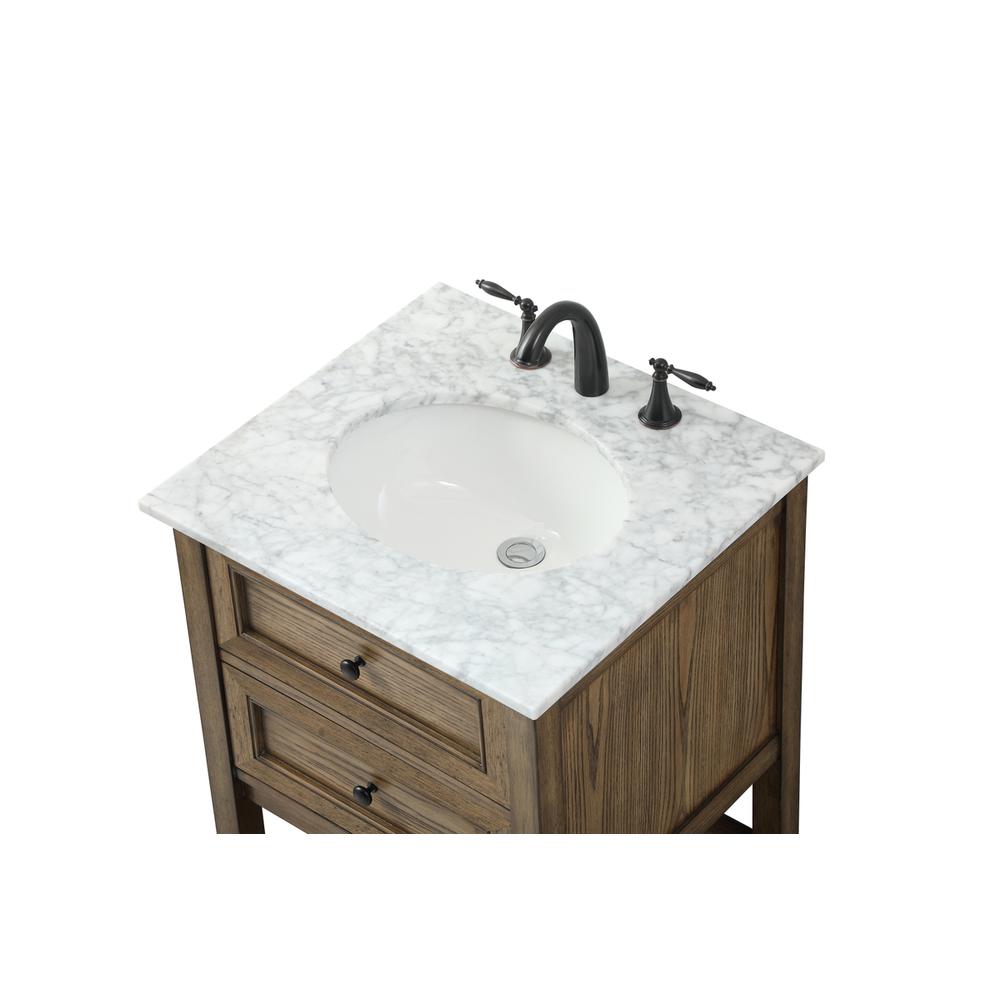 24 Inch Single Bathroom Vanity In Driftwood. Picture 10