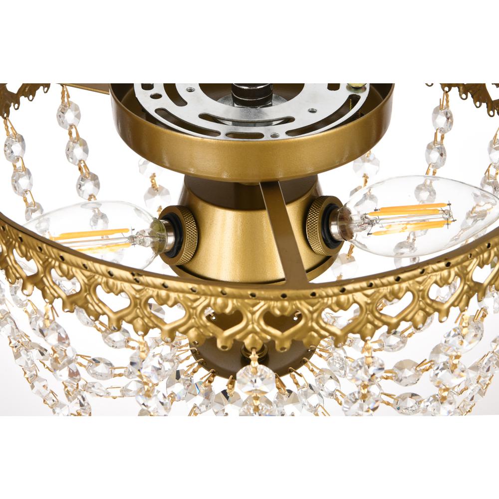 Kylie 10 Inch Flush Mount In Brass. Picture 5