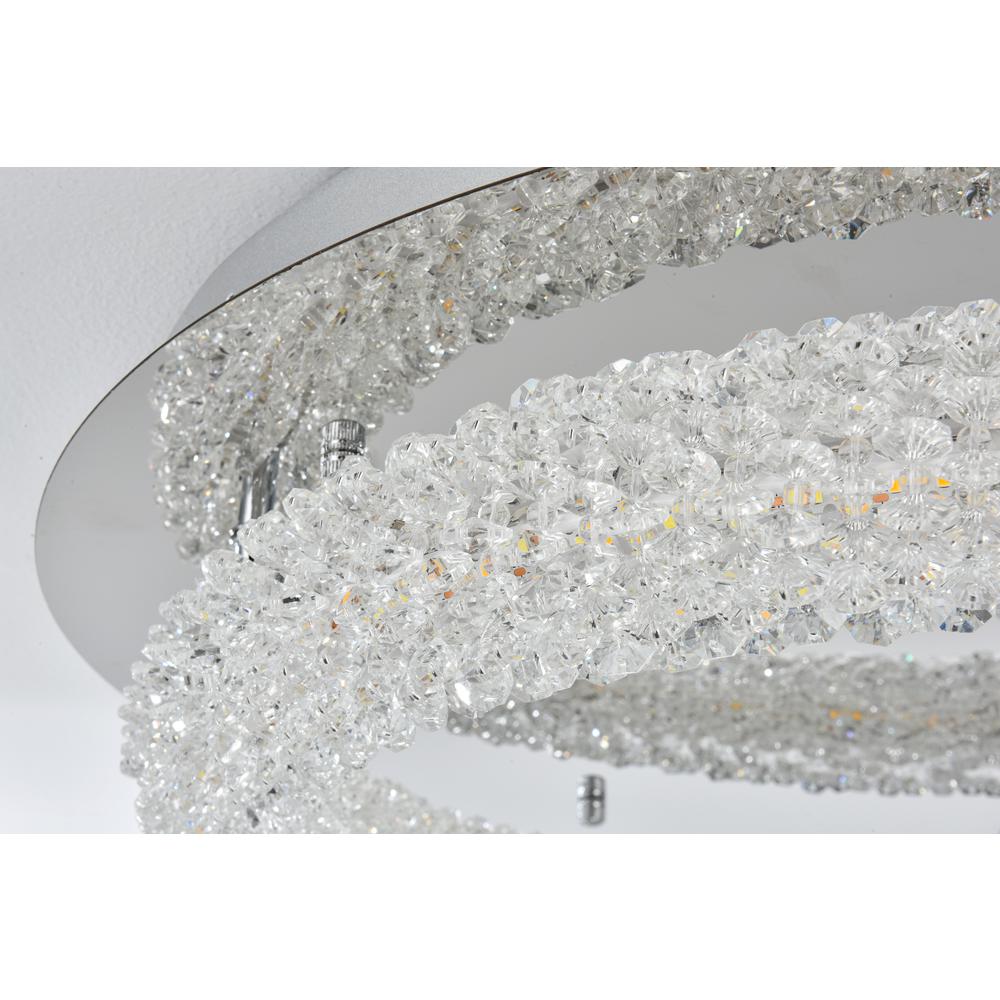 Bowen 26 Inch Adjustable Led Flush Mount In Chrome. Picture 5