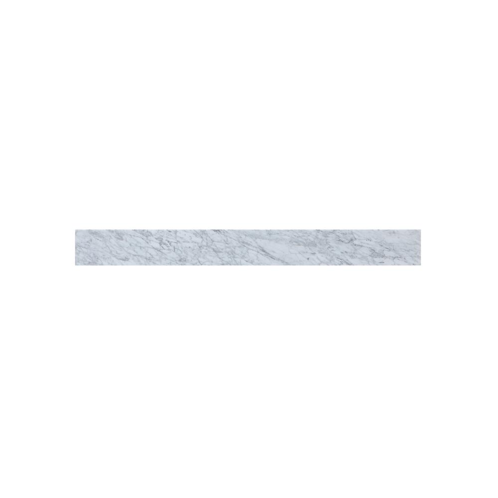 40 Inch Backsplash In Carrara White. Picture 1