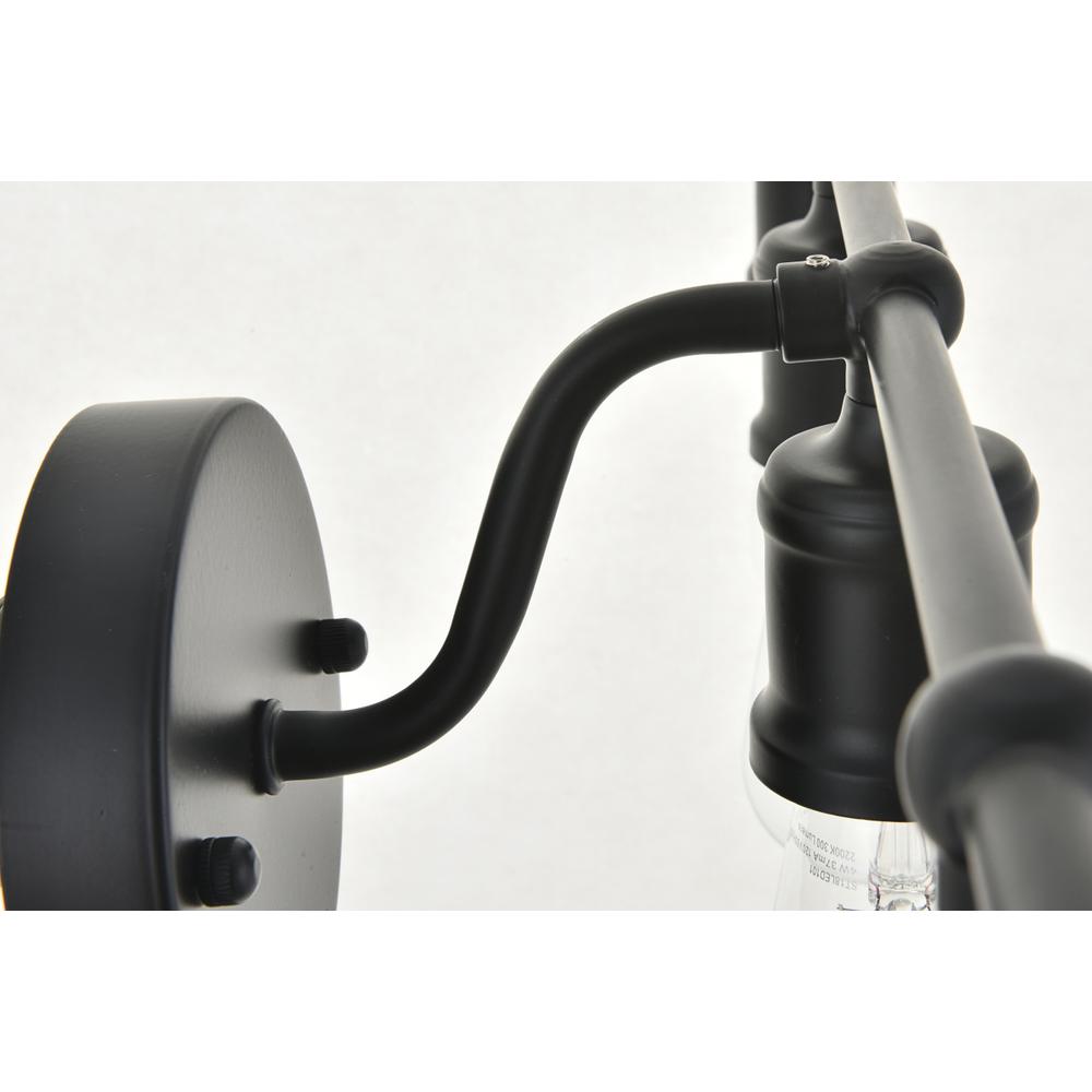 Serif 5 Light Black Wall Sconce. Picture 11