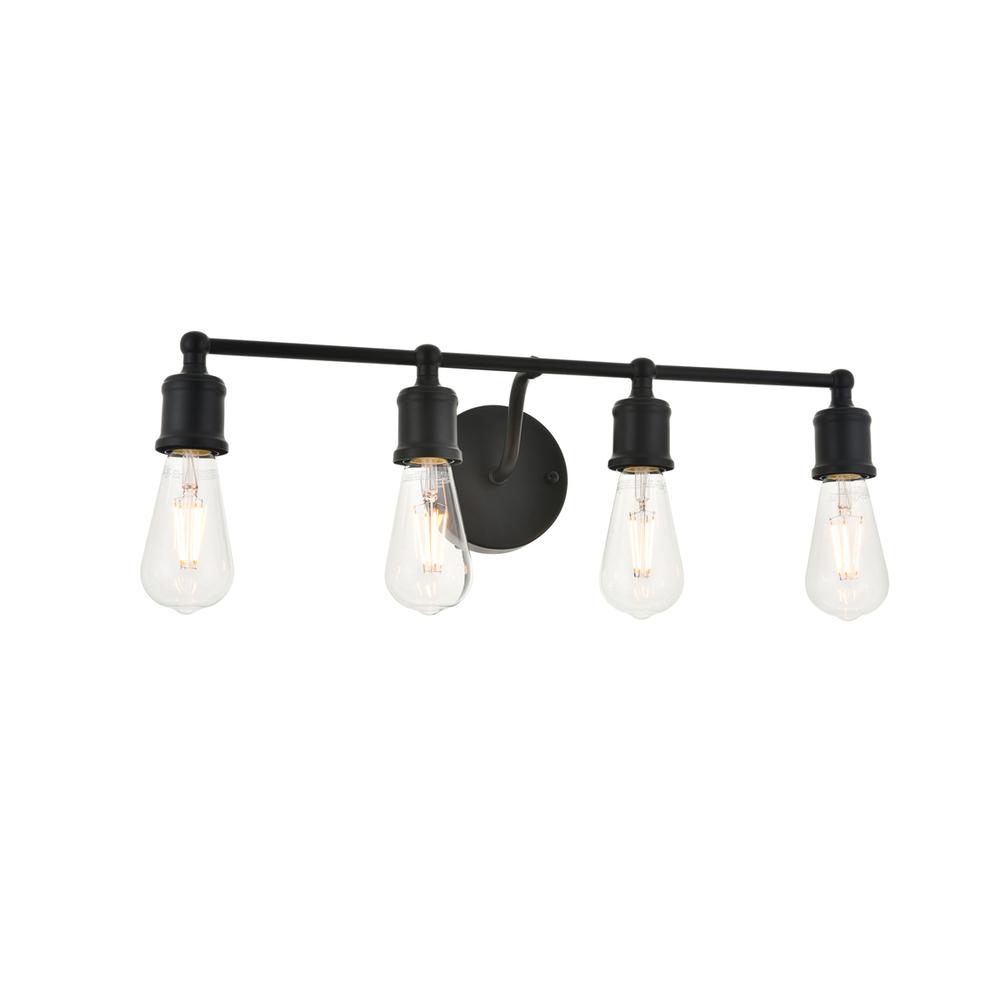 Serif 4 Light Black Wall Sconce. Picture 3