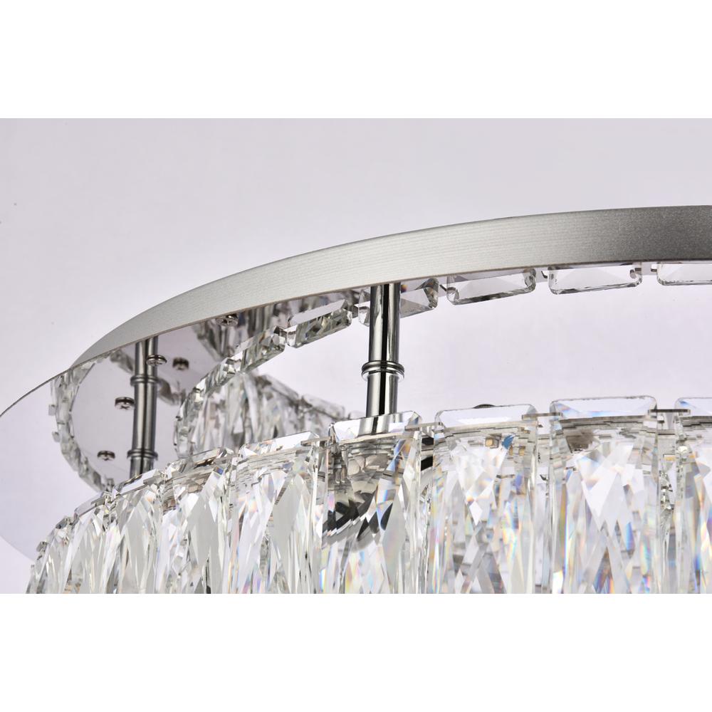 Monroe 22 Inch Led Single Flush Mount In Chrome. Picture 4