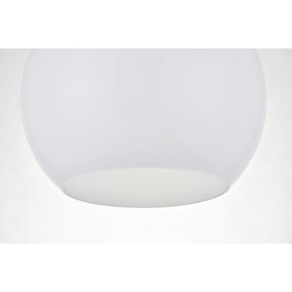 Baxter 1 Light Chrome Flush Mount With Frosted White Glass. Picture 4