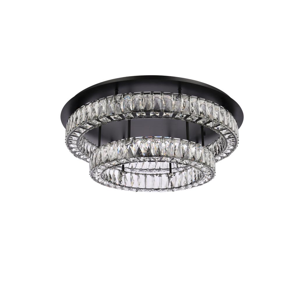 Monroe 30 Inch Led Double Flush Mount In Black. Picture 6