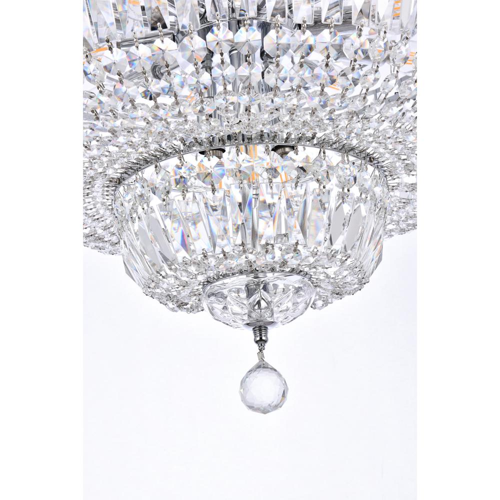 Tranquil 22 Light Chrome Chandelier Clear Royal Cut Crystal. Picture 3