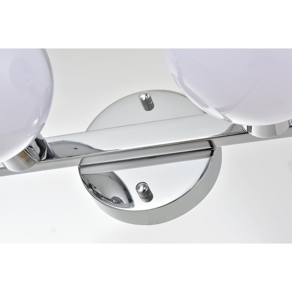 Majesty 4 Light Chrome And Frosted White Bath Sconce. Picture 3