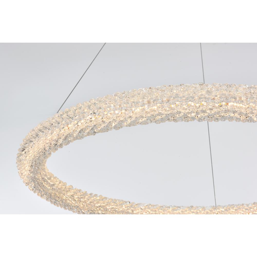 Bowen 32 Inch Adjustable Led Chandelier In Satin Gold. Picture 5