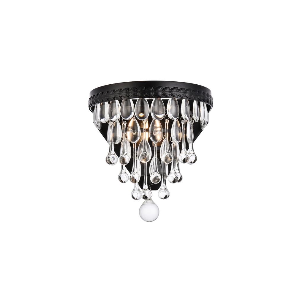 Nordic 1 Light Black Wall Sconce. Picture 1