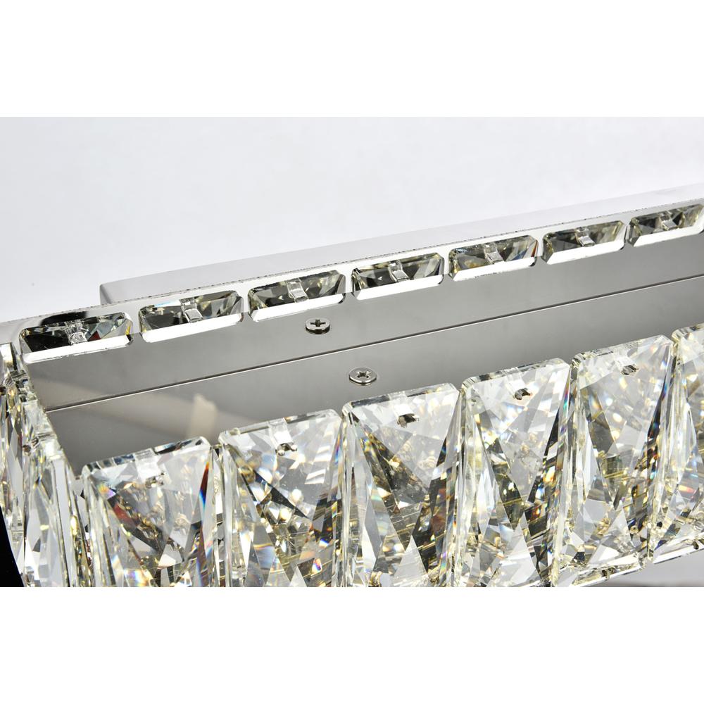 Monroe Integrated Led Chip Light Chrome Wall Sconce Clear Royal Cut Crystal. Picture 3