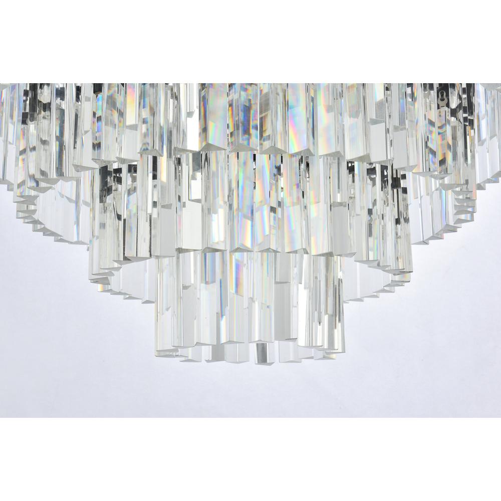 Sydney 33 Light Matte Black Chandelier Clear Royal Cut Crystal. Picture 3