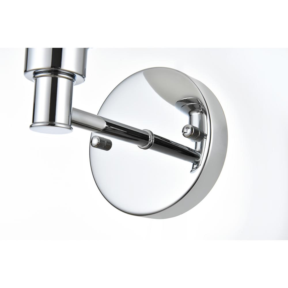 Cordelia 1 Light Chrome And Frosted White Bath Sconce. Picture 5