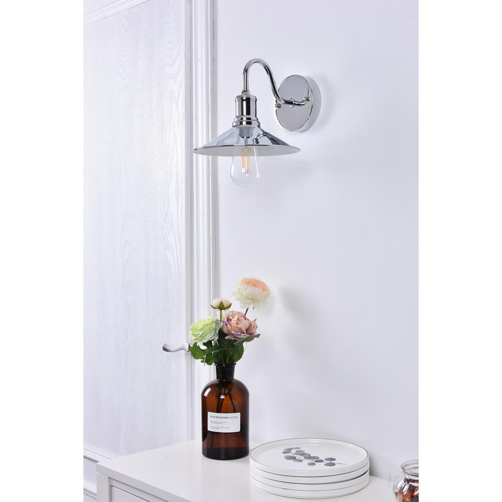 Etude 1 Light Chrome Wall Sconce. Picture 10