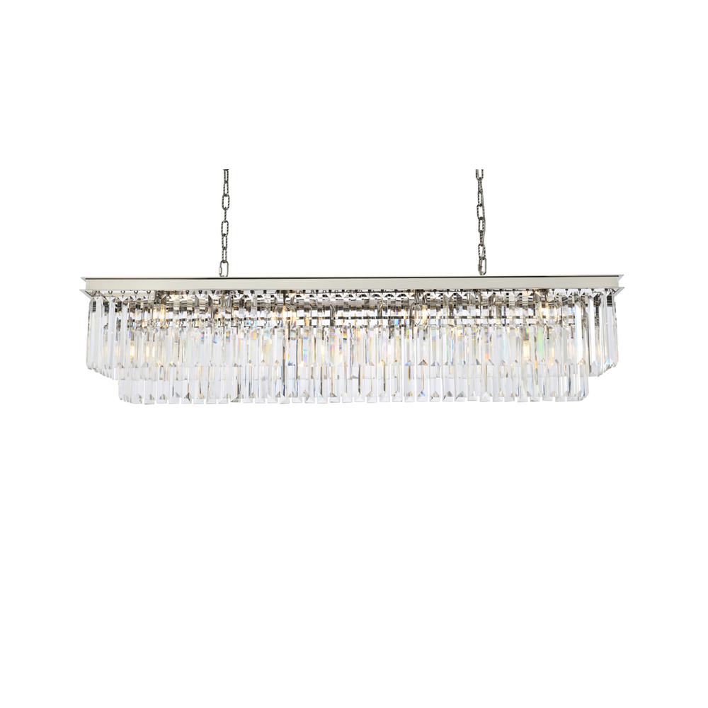 Sydney 12 Light Polished Nickel Chandelier Clear Royal Cut Crystal. Picture 2