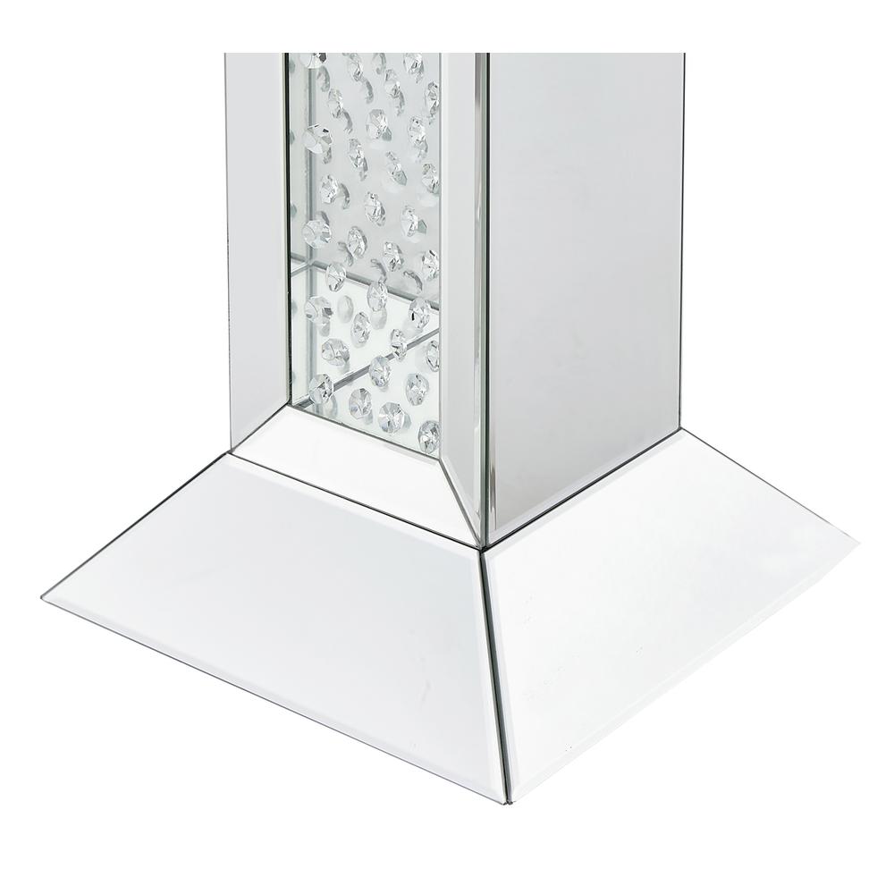 12 Inch Crystal End Table In Clear Mirror Finish. Picture 6