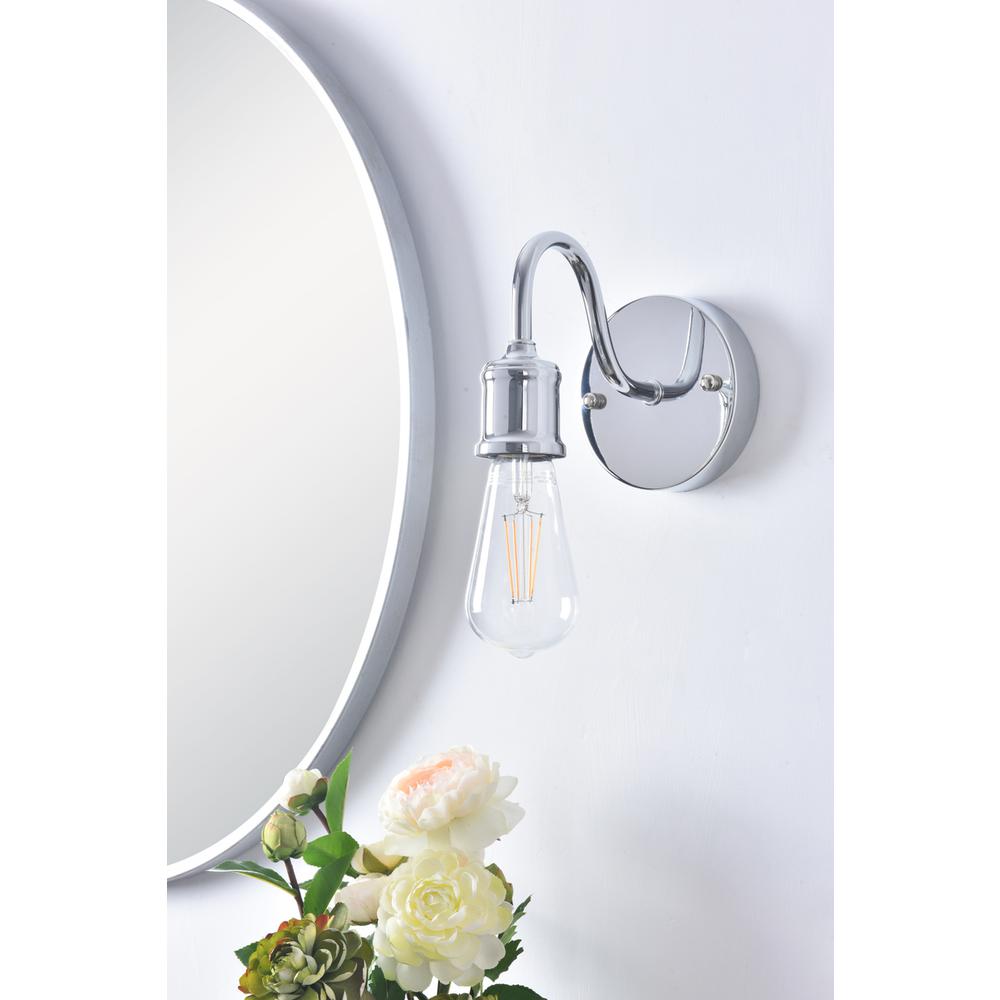 Serif 1 Light Chrome Wall Sconce. Picture 10