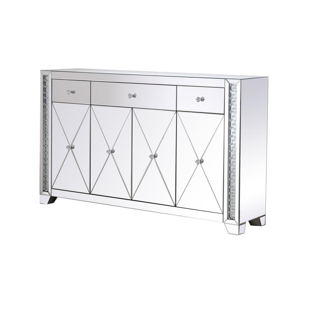 60 In Clear Crystal Mirrored Credenza. Picture 7