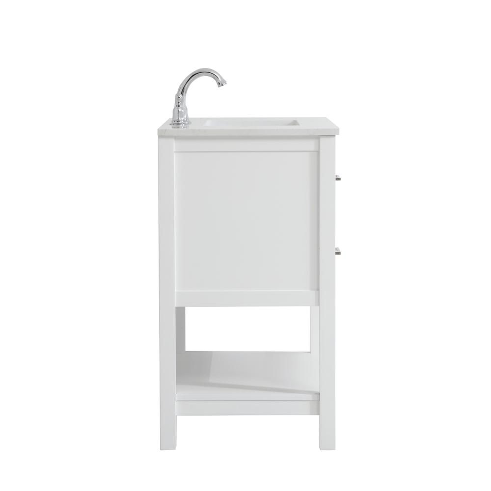 30 Inch Single Bathroom Vanity In White. Picture 13