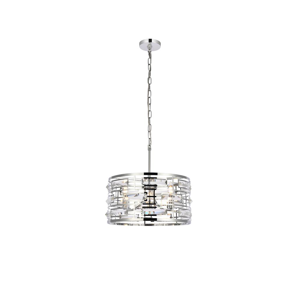 Kennedy 16.5 Inch Pendant In Chrome. Picture 1