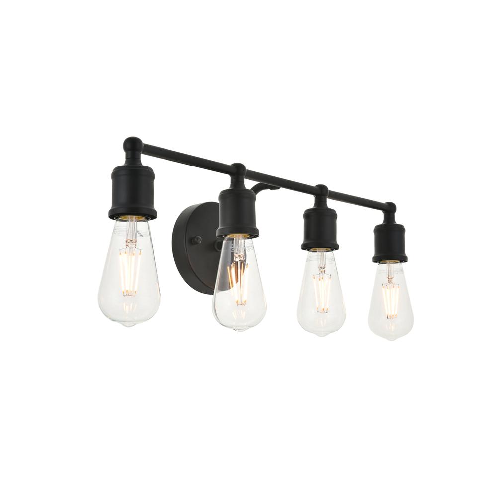 Serif 4 Light Black Wall Sconce. Picture 5